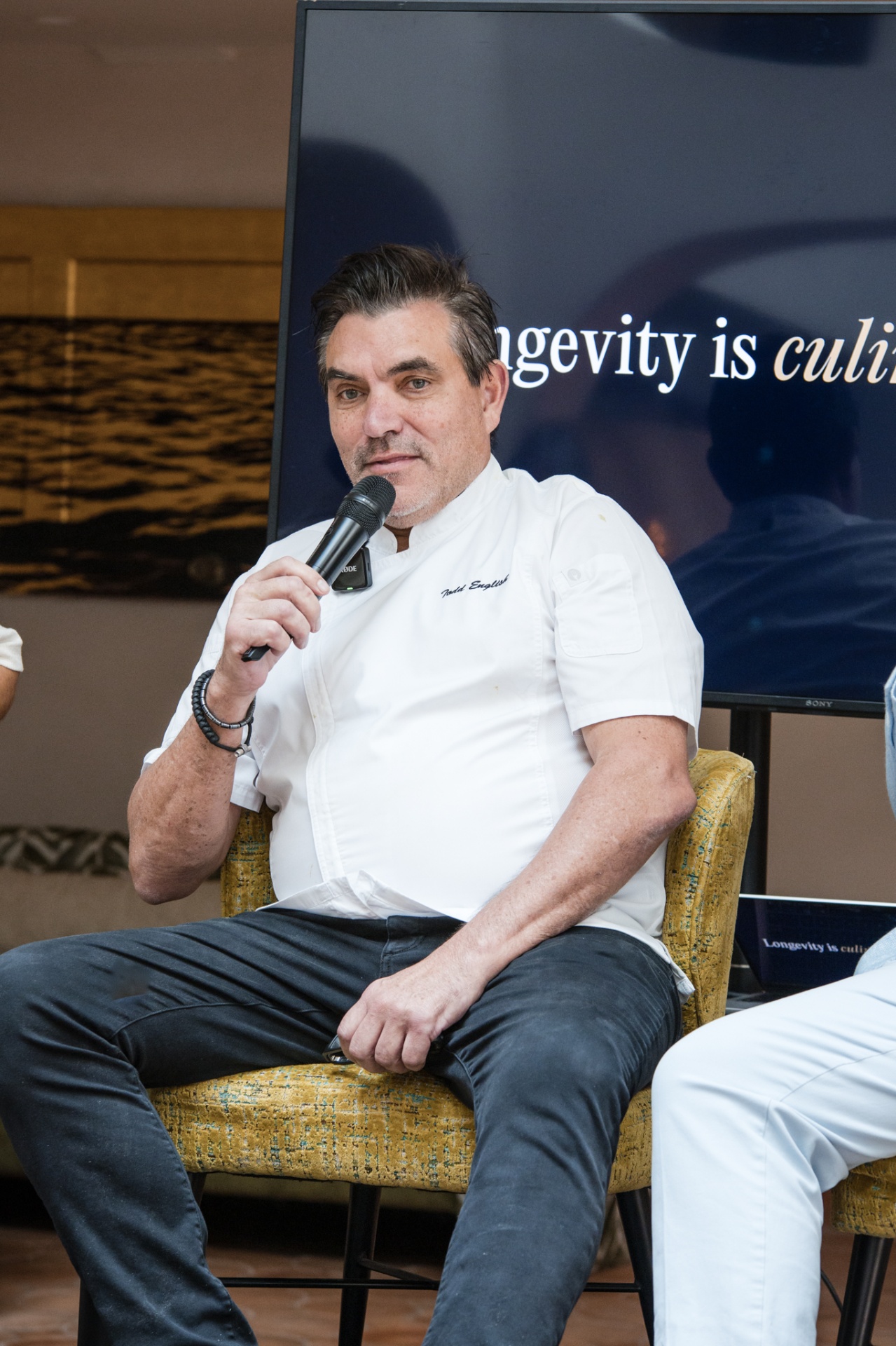 Chef Todd English on stage